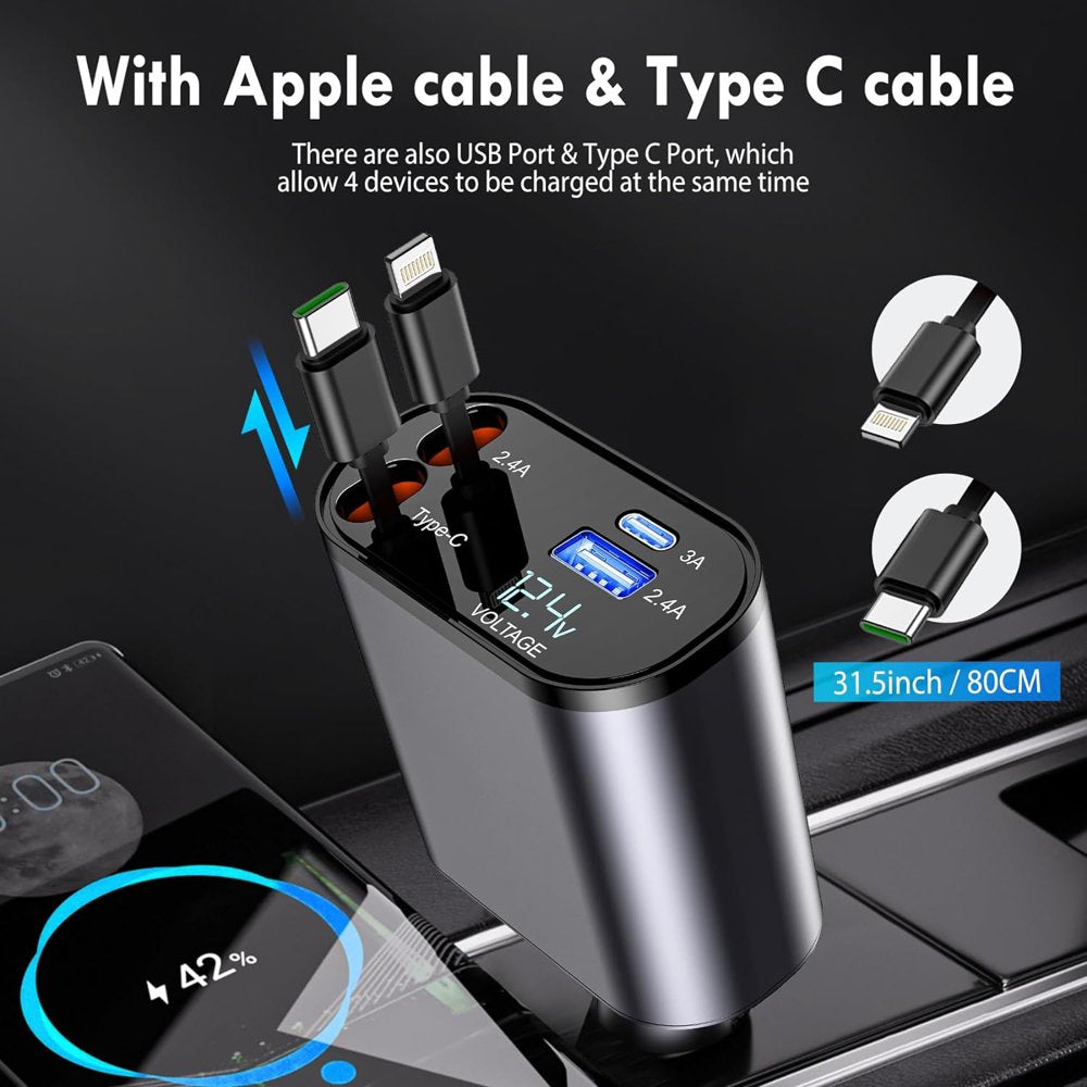 ChargeHub 100W: TurboFlex Car Charger